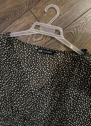 Коротка шифонова сукня zara 2