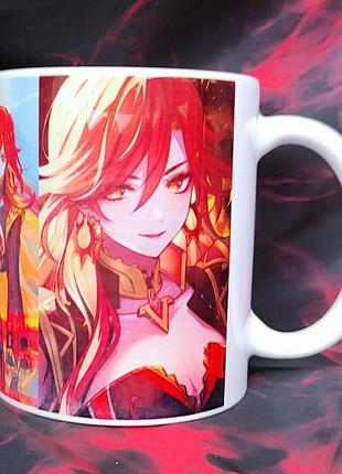Чашка мавуіка геншин імпакт чашка аніме genshin impact кружка