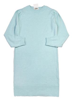 Нова блакитна в'язана міді сукня trendyol l