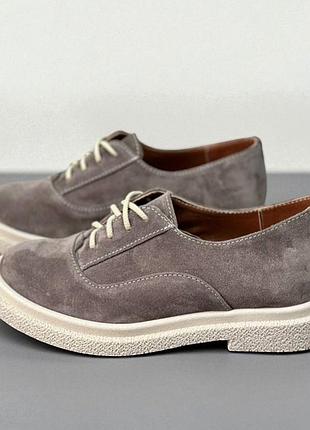 36-41 рр туфлі на платформі натуральна замша бежевий, чорний, капучино