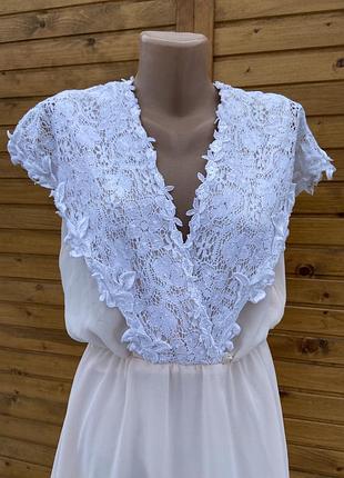 Светлое платье миди 2