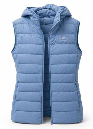 Жилетка дутая женская голубая lee cooper размер l