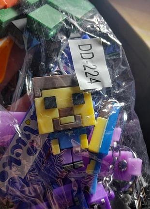 Набор брелоков на телефон на ключи на сумку с игрушками майнкрафт