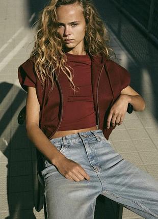 Укорочене худі zara