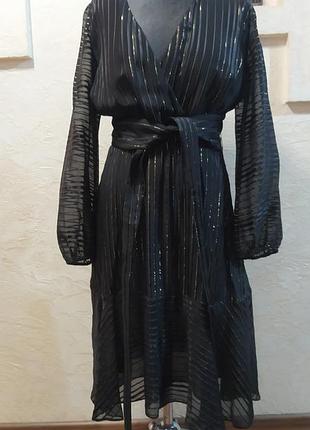 Платье шёлк вискоза massimo dutti