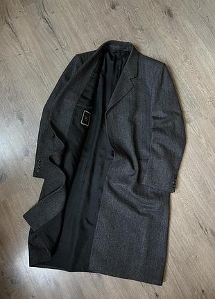 Vintage christian dior monsieur herringbone wool overcoat чоловіче вовняне пальто