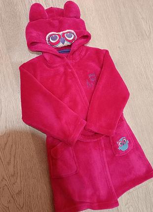 Халат для девочки на 2-4 года, розовый