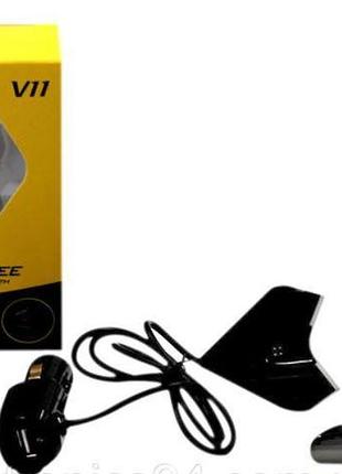 Fm-трансмітер fm mod v11 bt+ bluetooth гарнітура