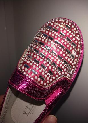 Туфлі мокасини y.top червоні для дівчинки 27 7