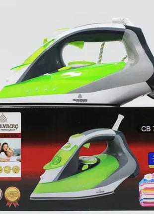 Утюг паровой с керамическим покрытием cb-7444 crownberg