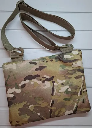 Сумка камуфляж мультикам з кобурою, сумка чоловіча, сумка тактична 2