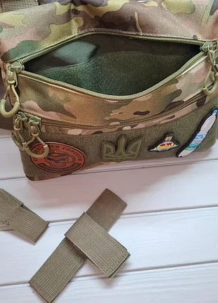 Сумка камуфляж мультикам з кобурою, сумка чоловіча, сумка тактична 6