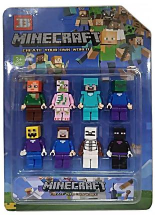 Фигурки minecraft (8 шт) (25-160)