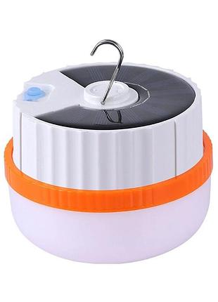 Лампа светодиодная для кемпинга 18650 type-c solar 1200мач