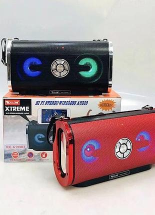 Портативная колонка golon rx-a199bt с bluetooth, usb, sd, fm, светомузыкой