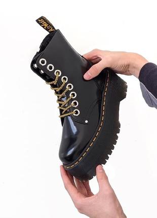 Ботинки от dr. martens jadon zip max black buttero3 фото