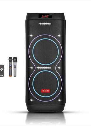 Портативная акустическая колонка zxx-5560 (100 вт, 2×10")
