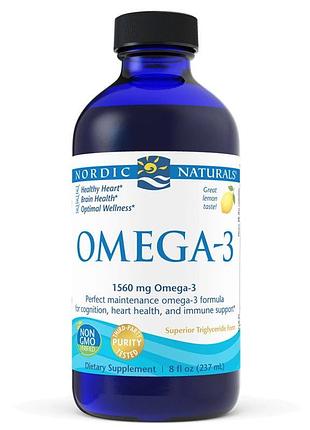 Жирные кислоты nordic naturals omega-3, 237 мл