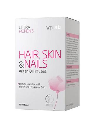 Витамины и минералы vplab ultra women's hair, skin & nails, 90 капсул