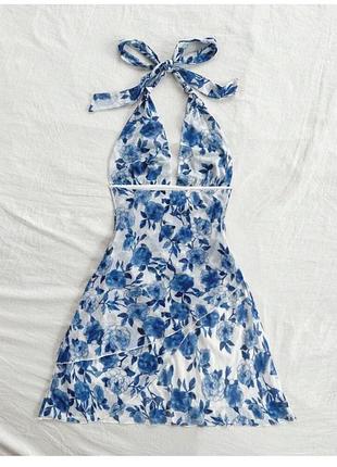 Яскрава, сукня, на море, синя. яскрава, 5