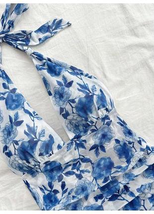 Яскрава, сукня, на море, синя. яскрава, 3