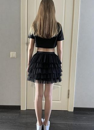 Спідниця пишна/пышная юбка/нарядная юбка/юбка с фатина/фатиновая юбка/юбка zara/