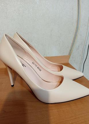 Новые туфли женские обувь каблук шпилька ботфорд эко кожа