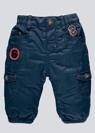 Синие брюки для мальчика chicco 56 см