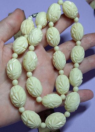 Бусы, винтаж, пластик