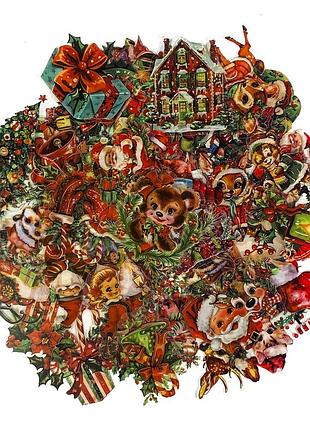 Стікерпак "різдвяна казка" (50 шт)