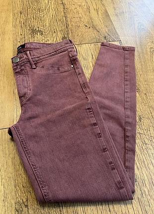 Джинси бордові жіночі