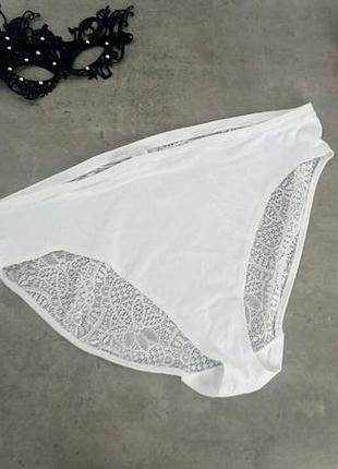 Білі труси з мереживом marks & spencer