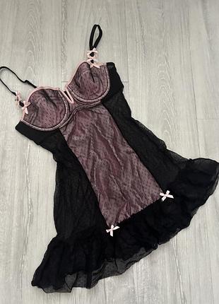 Пеньюар сітка з чашками