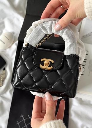 Мікро сумка kelly в шкірі | в текстилі ch 5