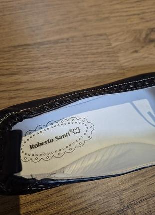 Туфли кожаные 21 см. балетки 6