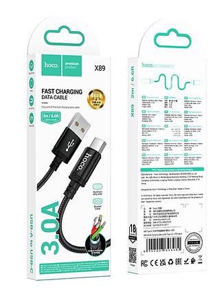 Кабель usb hoco x89 type-c 3a 2m 2