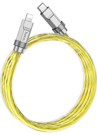 Кабель usb hoco u113 solid pd20w silicone type-c to lightning 4