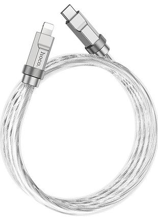 Кабель usb hoco u113 solid pd20w silicone type-c to lightning 5