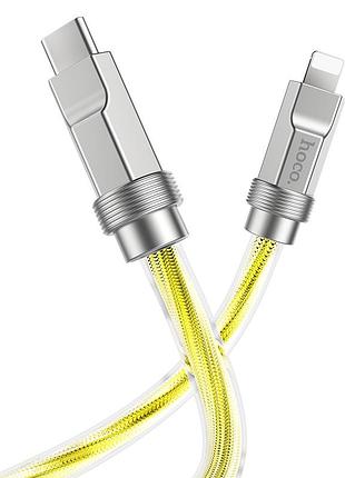 Кабель usb hoco u113 solid pd20w silicone type-c to lightning 7
