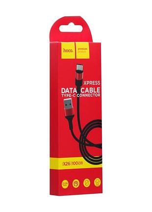 Кабель usb hoco x26 xpress charging micro 3