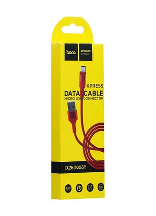 Кабель usb hoco x26 xpress charging micro 4