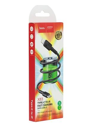Кабель usb hoco x83 pd type-c to lightning 2