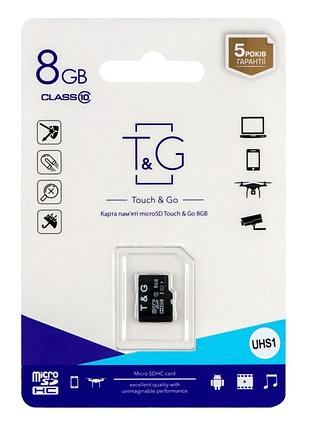 Карта памяти t&g microsdhc 8gb uhs-1 10 class