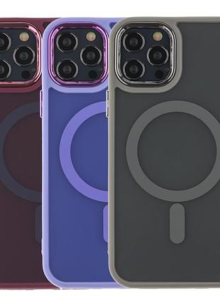 Чохол tpu+pc space magnetic color with magsafe для iphone 12 pro max