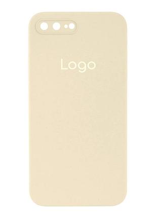 Чохол silicone case square full camera для iphone 7 plus/8 plus 7