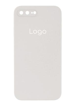 Чохол silicone case square full camera для iphone 7 plus/8 plus 8