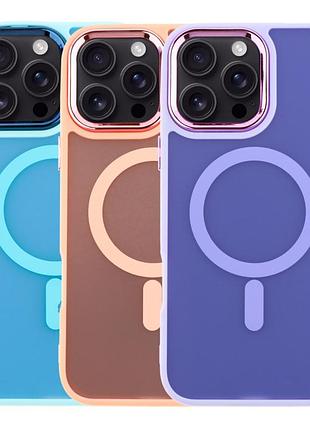Чохол tpu+pc space magnetic color with magsafe для iphone 16 pro max