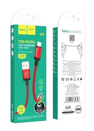 Кабель usb hoco x89 wind micro 2.4a 4