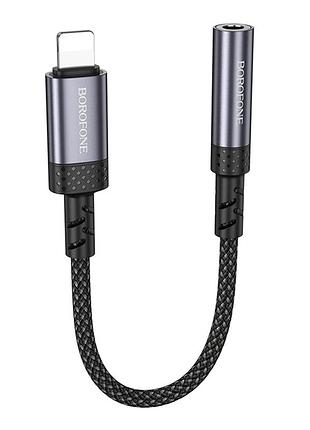 Перехідник borofone bv24 ip to aux 3.5mm (female) 15cm