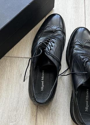 Кожаные броги miguel miratez | оригинал | 43 размер